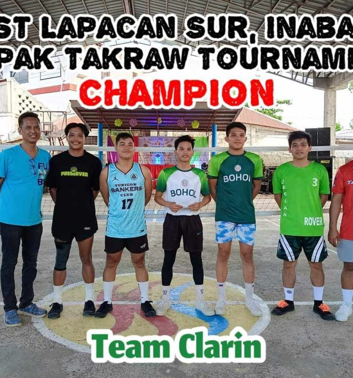 We Are Proud To Congratulate Team Clarin Sepak Takraw Players!