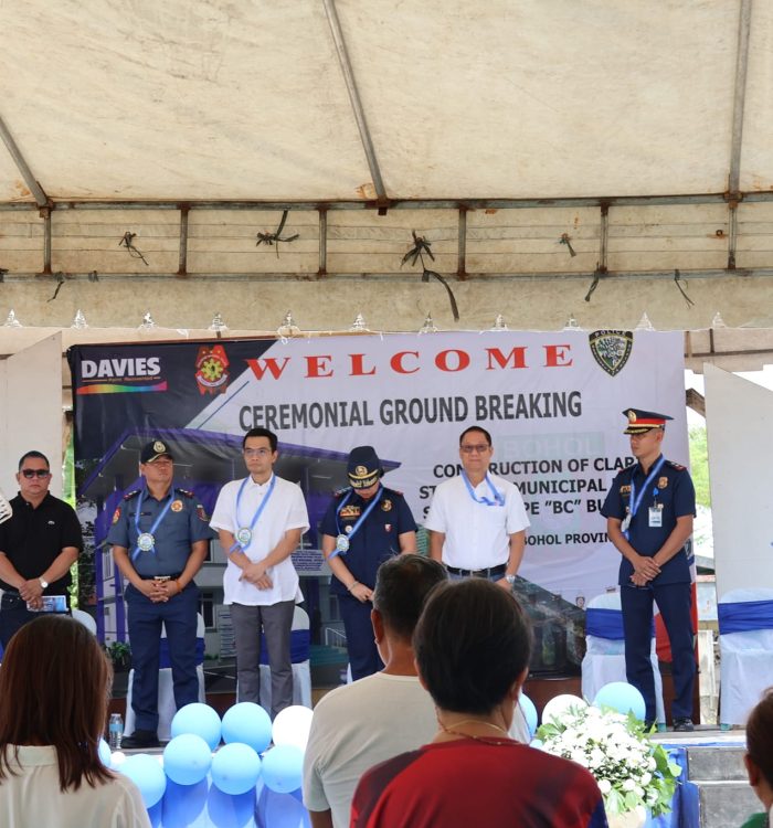 GROUNDBREAKING CEREMONY Of The Construction Of Clarin Standard Municipal Police Station Type BC Building