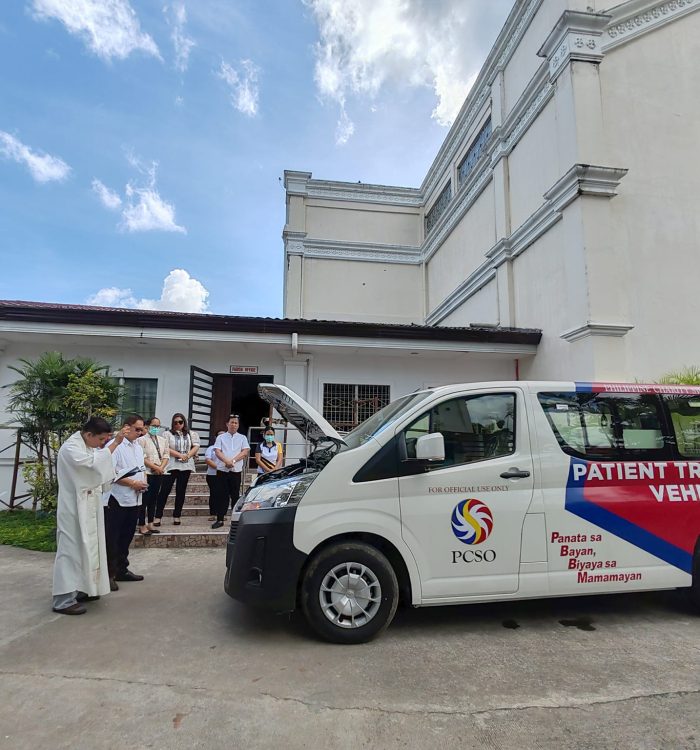 Divine Blessing Bestowed Upon Our New Patient Transport Vehicle